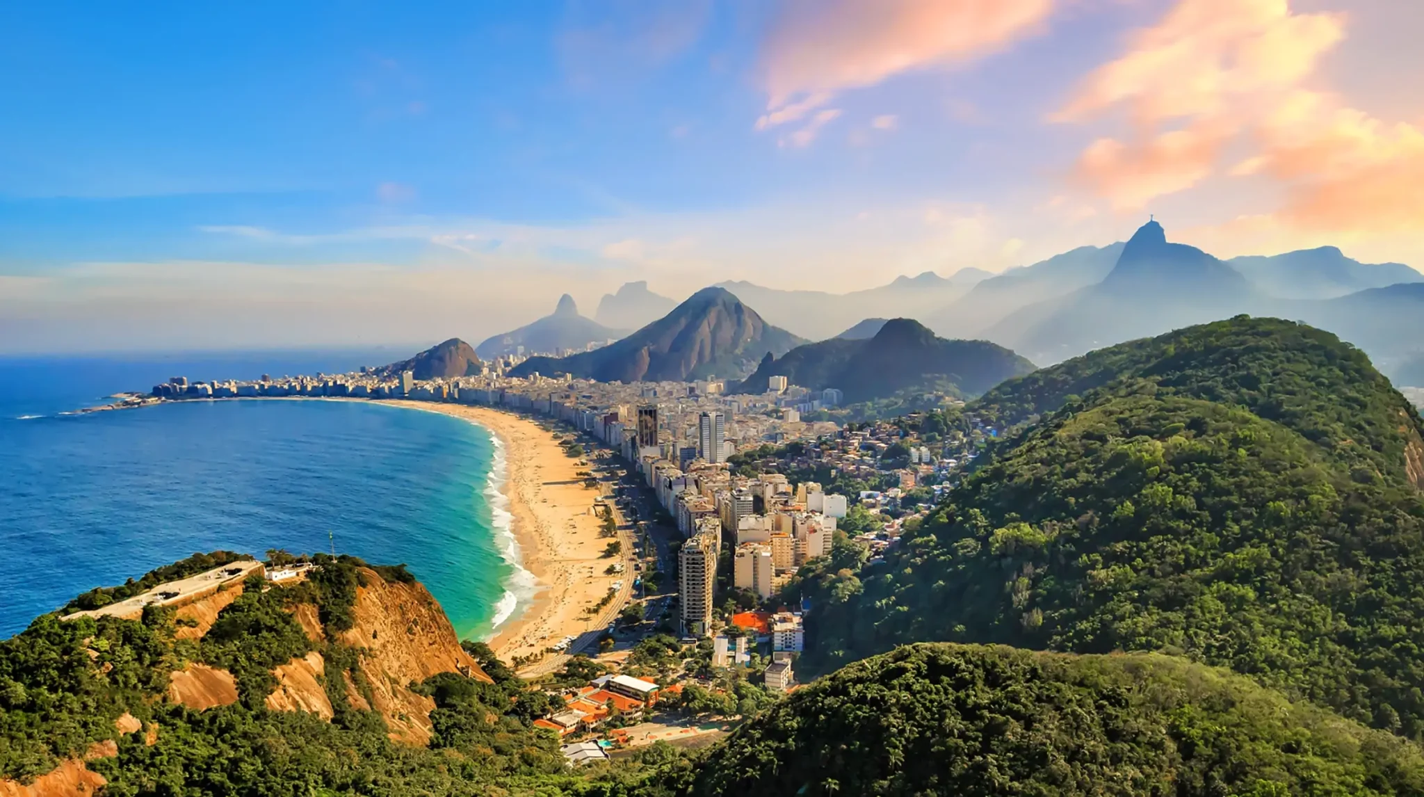 View of Rio de Janeiro and its coastline