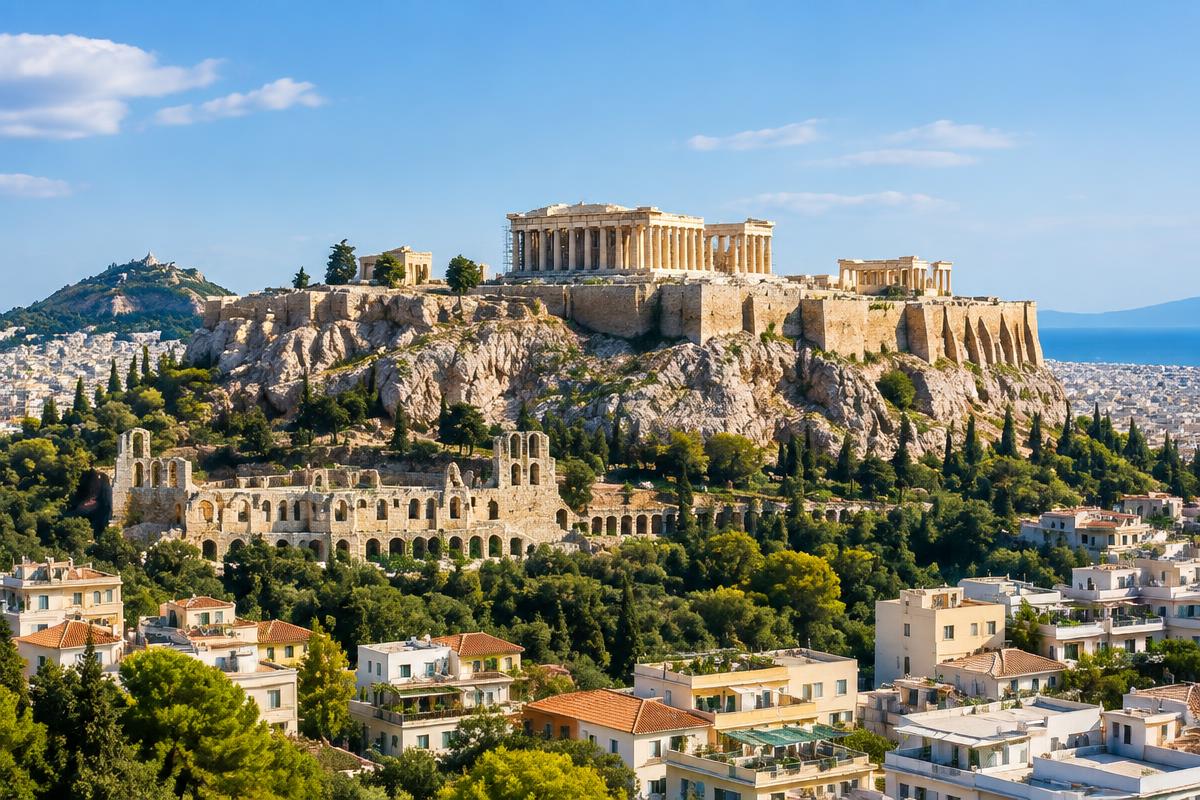 Illustrative view of Athens, Greece